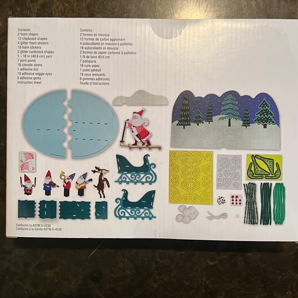 Winter Sleigh Stand Kit. Creatology. NWT - Picture 2 of 2